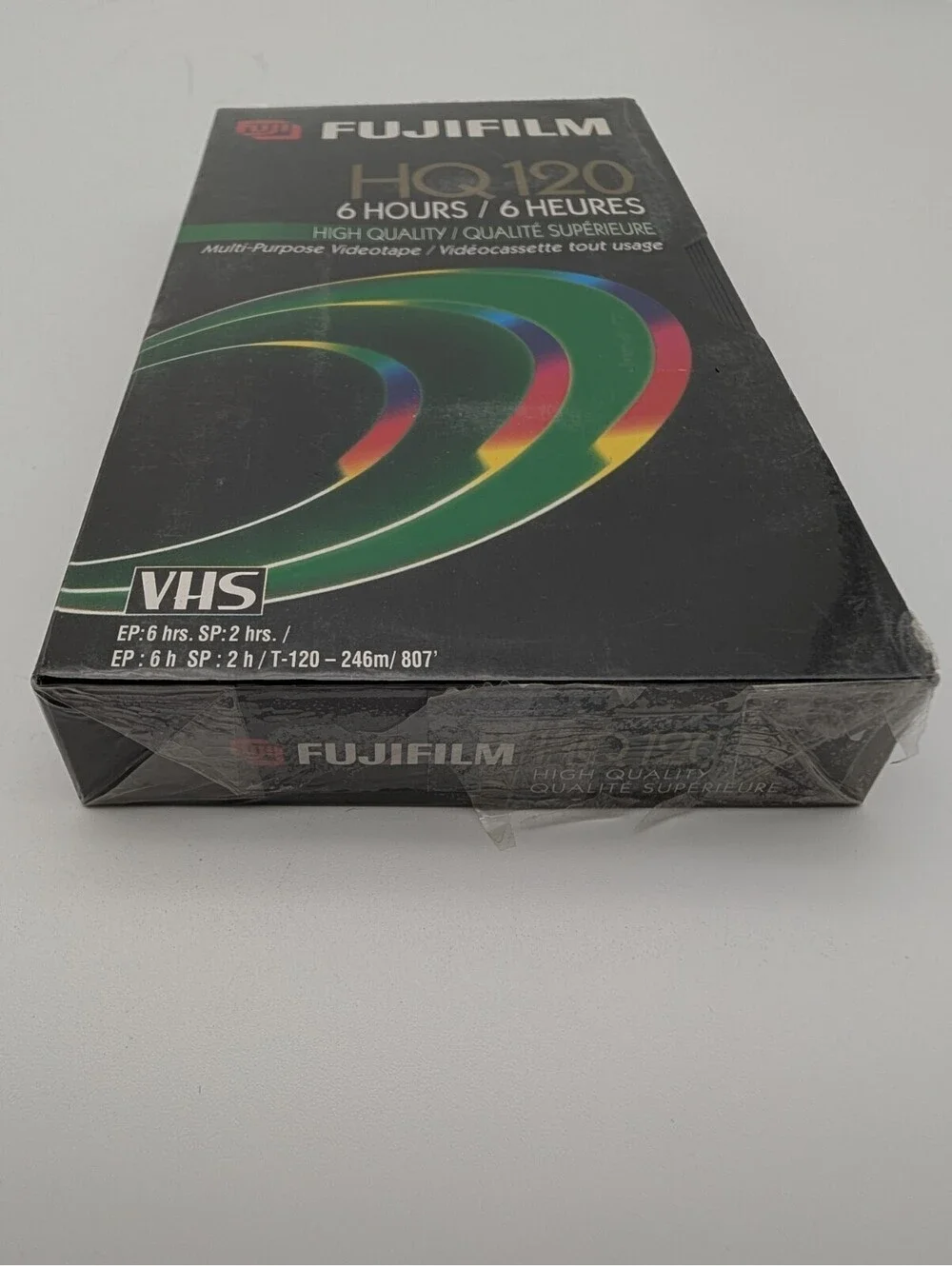 FUJIFILM HQ 120 6 HOURS HIGH QUALITY MULTI-PURPOSE VIDEOTAPE VHS NEW SEALED